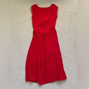 NWOT MKT Studio Red Cap Sleeve Dress (Sz 38)